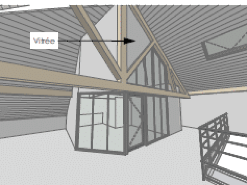 Cloisons modulaire prévu sur plan
